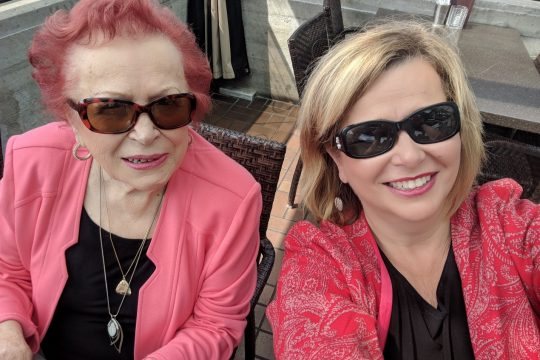 Mother daughter pink