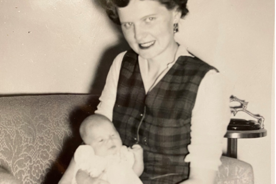 Lady with baby